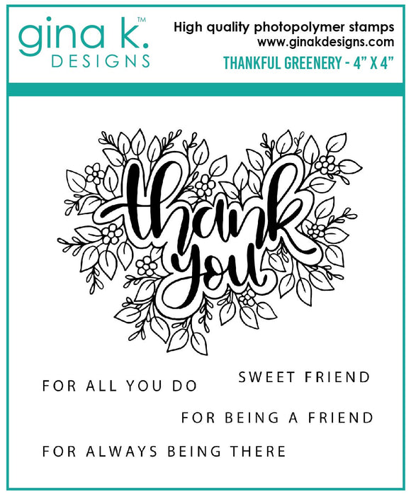 Thankful Greenery Mini Stamp set