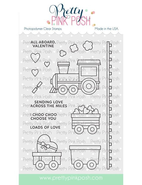 Valentine Train Stamp Set