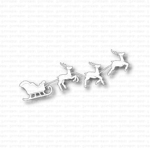 D231013 Sleigh With Reindeers