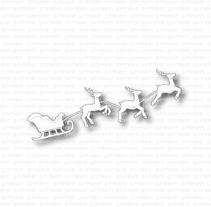 D231013 Sleigh With Reindeers