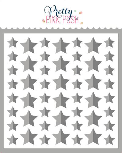 Half Stars Stencils