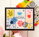 Postage Collage Everyday Stencil
