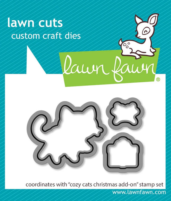 LF3900 Cozy Cats Christmas Add-On Die