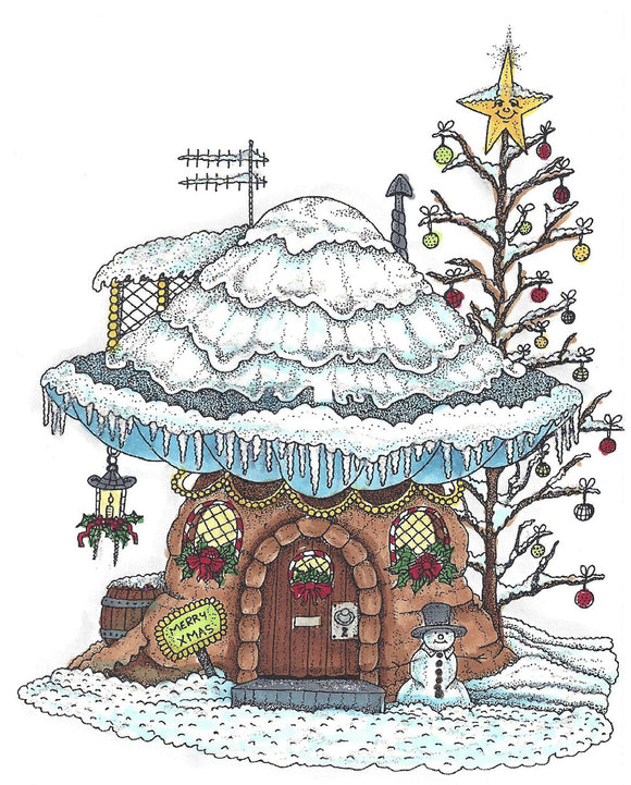 ML-2419 Winter House Stamp Set