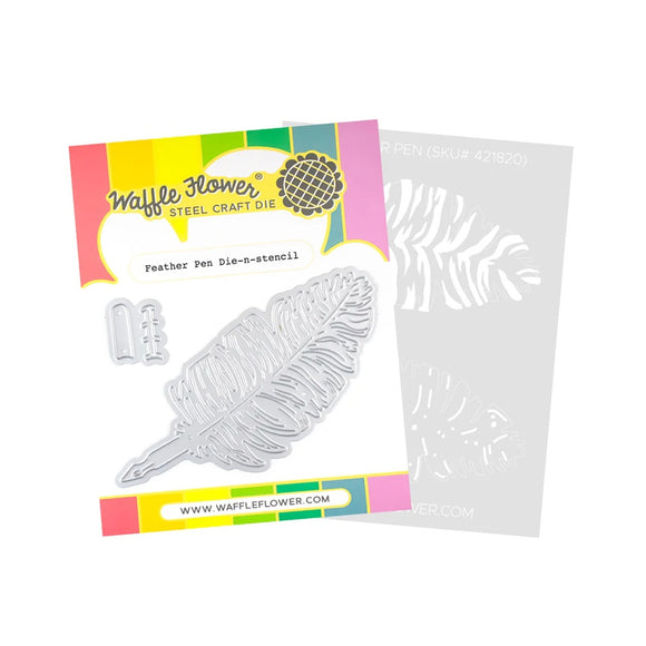 421820 Feather Pen Die-n-Stencil