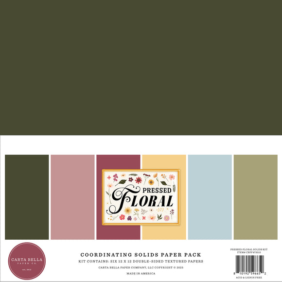 Pressed Floral Solids 12x12