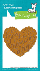 LF3321 Foiled Sentiments - Happy Valentine's Day