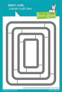 LF3518 Large Stitched Rounded Rectangle Stackables