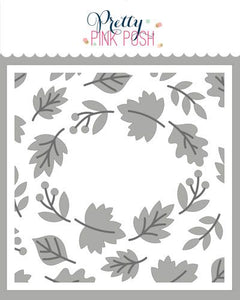 Layered Fall Wreath Stencil