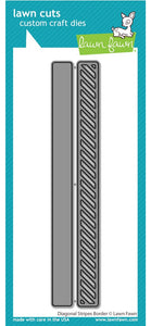 LF3438 Diagonal Stripes Border Die