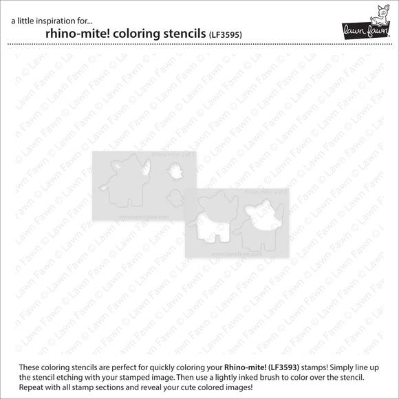 LF3595 Rhino-Mite Coloring Stencils