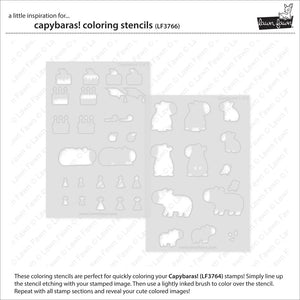 LF3766 Capybaras! Coloring Stencils