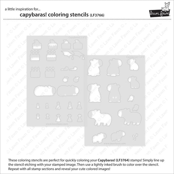 LF3766 Capybaras! Coloring Stencils