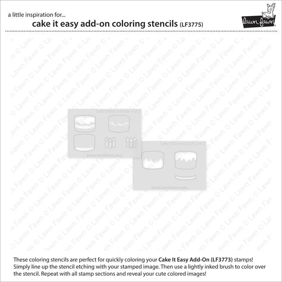 LF3775 Cake it Easy Add-On Coloring Stencils