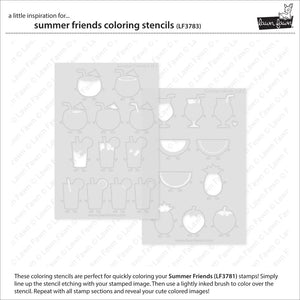 LF3783 Summer Friends Coloring Stencils