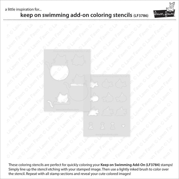 LF3786 Keep on Swimming Add-On Coloring Stencils