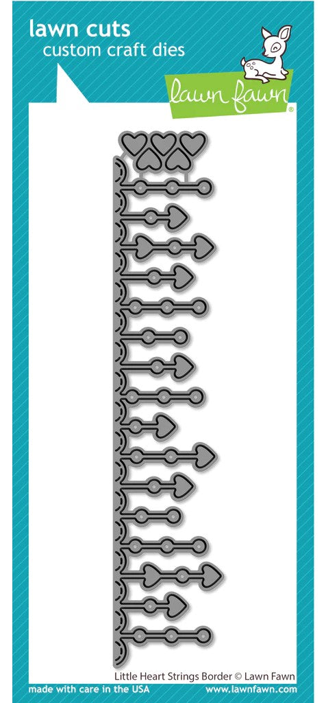 LF3317 Little Heart Strings Border Die