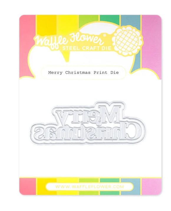 421784 Merry Christmas Print Die