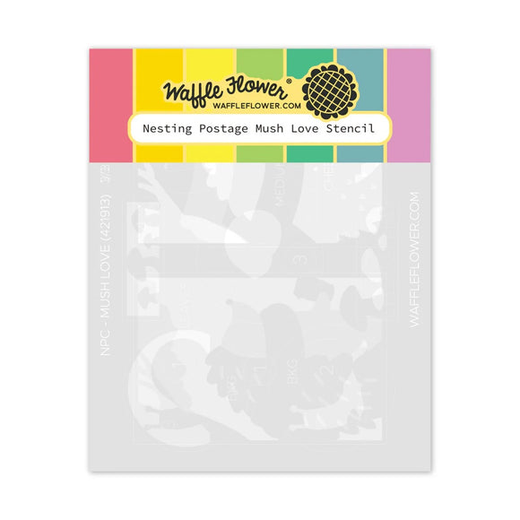 421913 Nesting Postage Mush Love Stencil