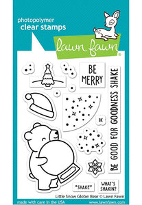 LF3274 Little Snow Globe: Bear Stamp Set