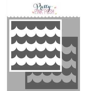 Stacked Scallop Stencil