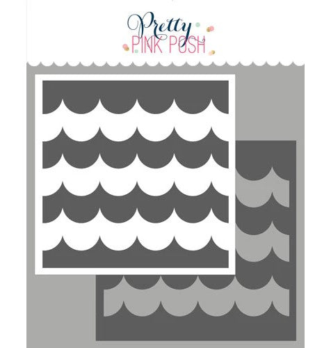 Stacked Scallop Stencil