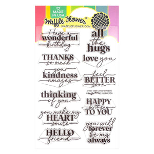 Sweet Lattice Sentiments Stamp Set