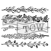 TCW615 Fanciful Borders 6 x 6 Stencil
