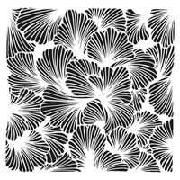 TCW924s Lush Petals 6 x 6 Stencil