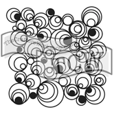 TCW424s Mod Spirals 6 x 6 Stencil