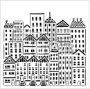 TCW729s City Buildings 6 x 6 Stencil