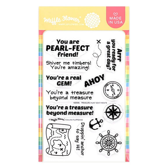 422081 Treasure Hunt Sentiments Stamp Set