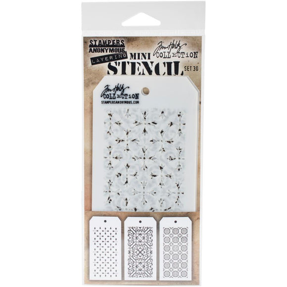 Tim Holtz Mini Layered Stencil Set - MTS Set #30