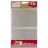 SNAP4081 Pocket Pages For 4"X6" Binders 10/Pkg (2) 3"X4" Horizontal Pockets