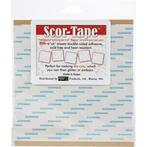 Scor-Tape Sheets 6"x6 - 5/Pkg