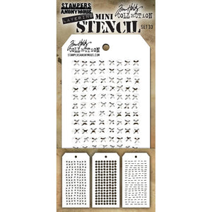 Tim Holtz Mini Layered Stencil Set - MTS Set #36