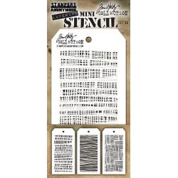 Tim Holtz Mini Layered Stencil Set - MTS Set #34