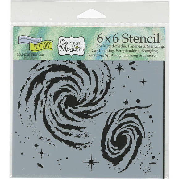 TCW672s Mini Galaxy 6 x 6 Stencil