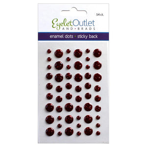 Eyelet Outlet Enamel Dots - Glitter Red