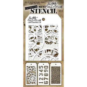 Tim Holtz Mini Layered Stencil Set - MTS Set #2