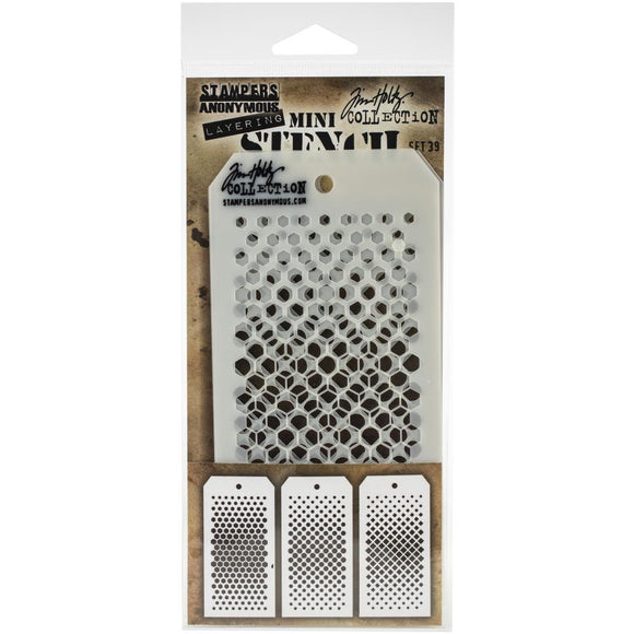 Tim Holtz Mini Layered Stencil Set - MTS Set #39