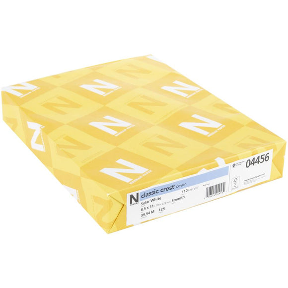 Neenah 110lb Classic Crest Cardstock Solar White