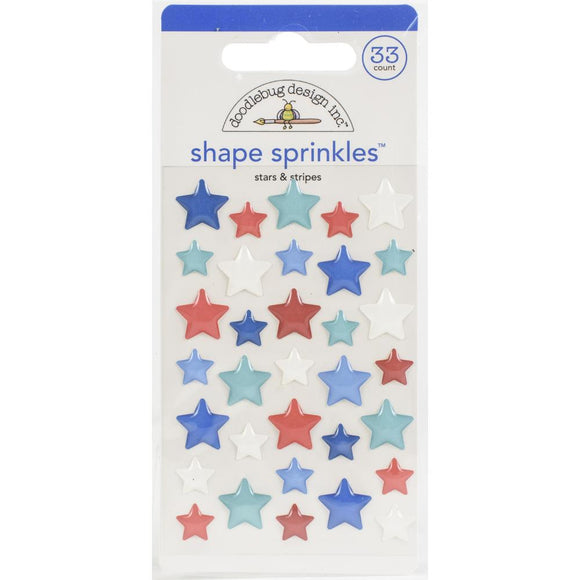 Stars & Stripes Shape Sprinkles
