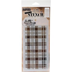 THS097 Plaid Layering Stencil
