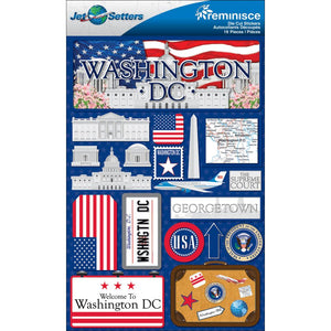 Reminisce Jet Setters Washington D.C. Sticker Set
