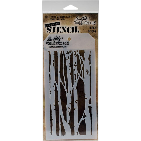 THS069 Birch Layering Stencil
