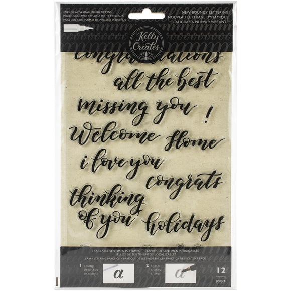 351375 Bouncy Lettering Stamp Set