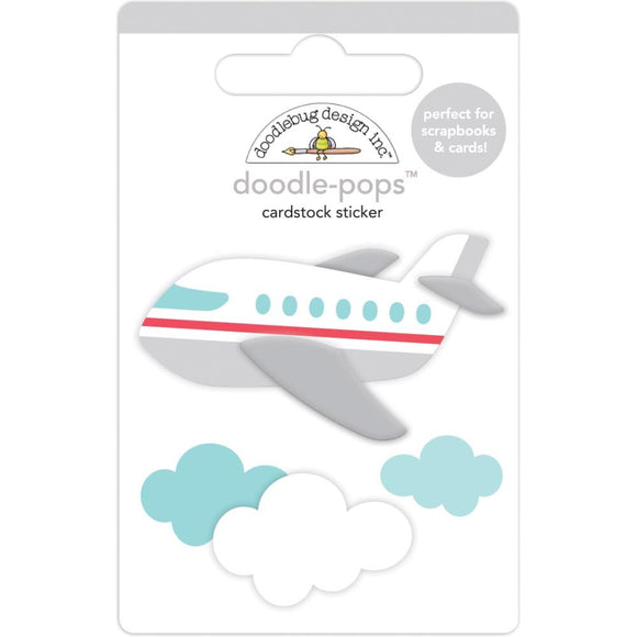 Doodle-Pops 3D Sticker - Jet Set