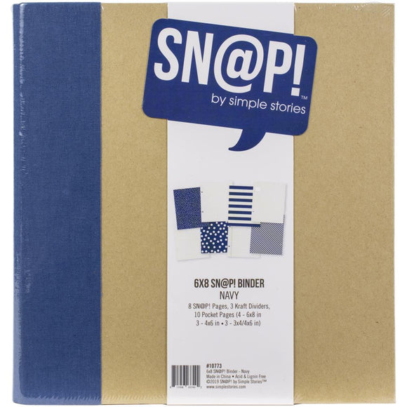 SNAP 6X8 Binder - Navy