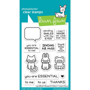 LF2560 Say What? Masked Critters Stamp Set